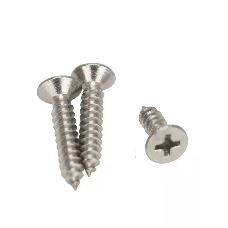 201 stainless steel countersunk head self-tapping screw flat head self-tapping screw custom cross self-tapping